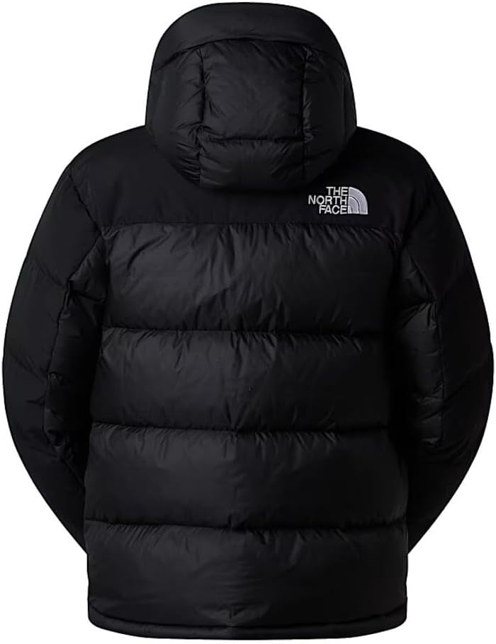 The North Face Padded Jacket with Hood, Waterproof Winter Parka in Black, Insulated Down, Zipper Closure