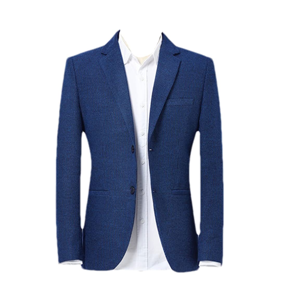 Vogrtcc Men Business Suit Fashion Single-Breasted Male Striped Blazers and Pants Casual Clothes