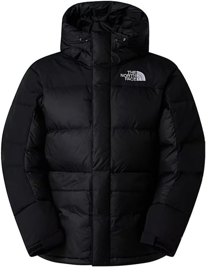 The North Face Padded Jacket with Hood, Waterproof Winter Parka in Black, Insulated Down, Zipper Closure