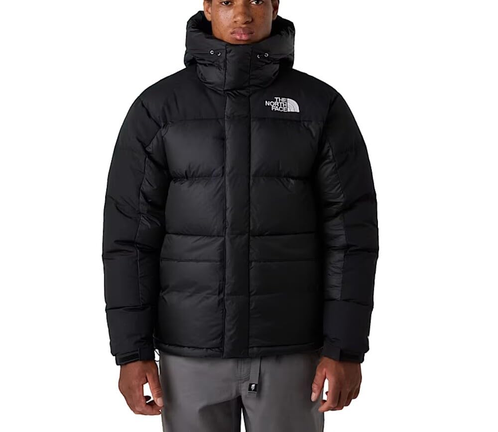 The North Face Padded Jacket with Hood, Waterproof Winter Parka in Black, Insulated Down, Zipper Closure