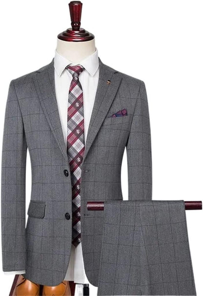 (Suit Jacket + Pants) 5XL Men's Clothing a Variety of Styles to Choose from Italian Slim Dress Wedding Men's 2-Piece Suit (Color : D, Size : XL Code)