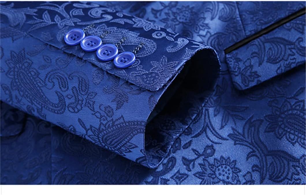 Jacquard Suit Men Clothing Wedding Party 2Piece Set Blazers Jacket And Pants
