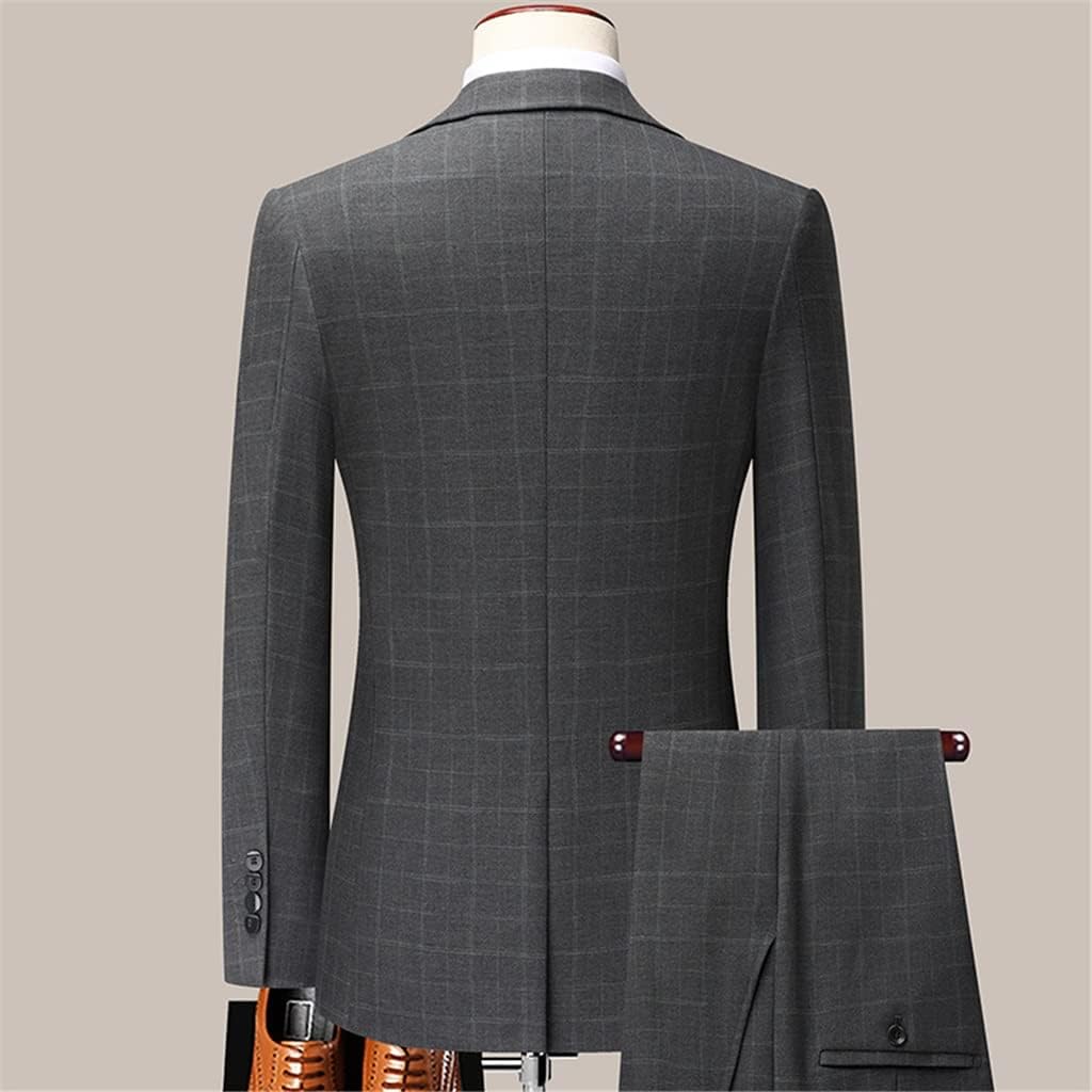 Men's 5XL (Suit Jacket + Pants) Clothing a Variety of Styles to Choose from Italian Slim Dress Wedding Men's 2-Piece Suit (Color : D, Size : 4XL Code)